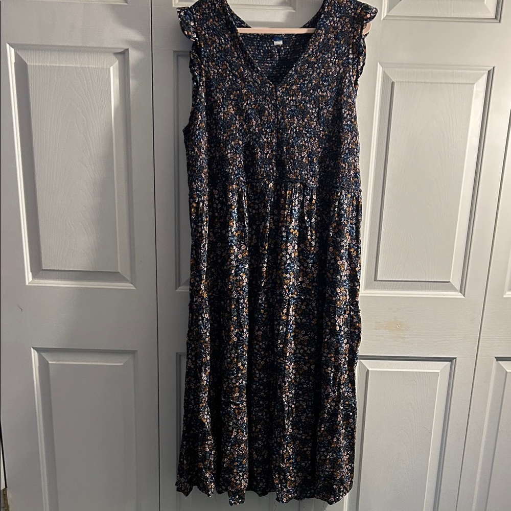 Old Navy XXL Navy Floral Dress